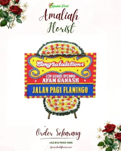 Bunga Papan Congratulation di Pringrejo